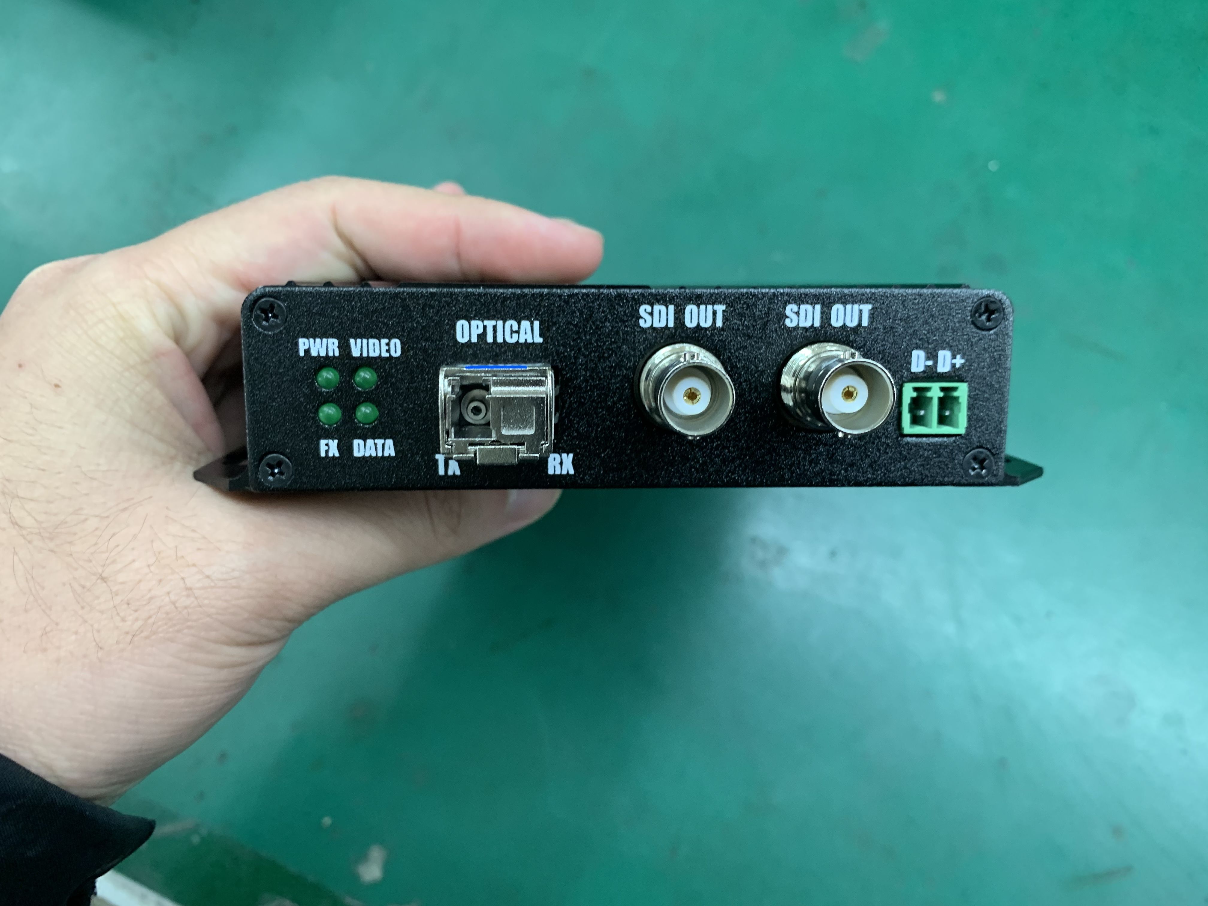 HD-SDI RS485 Волоконный видеорасширитель LC Волоконный 1310/1550nm 20Km 12V вход