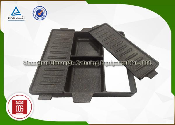 Multi-Purpose Commercial Charcoal Bbq Grills Hot Pot Table For Hotel / Canteen