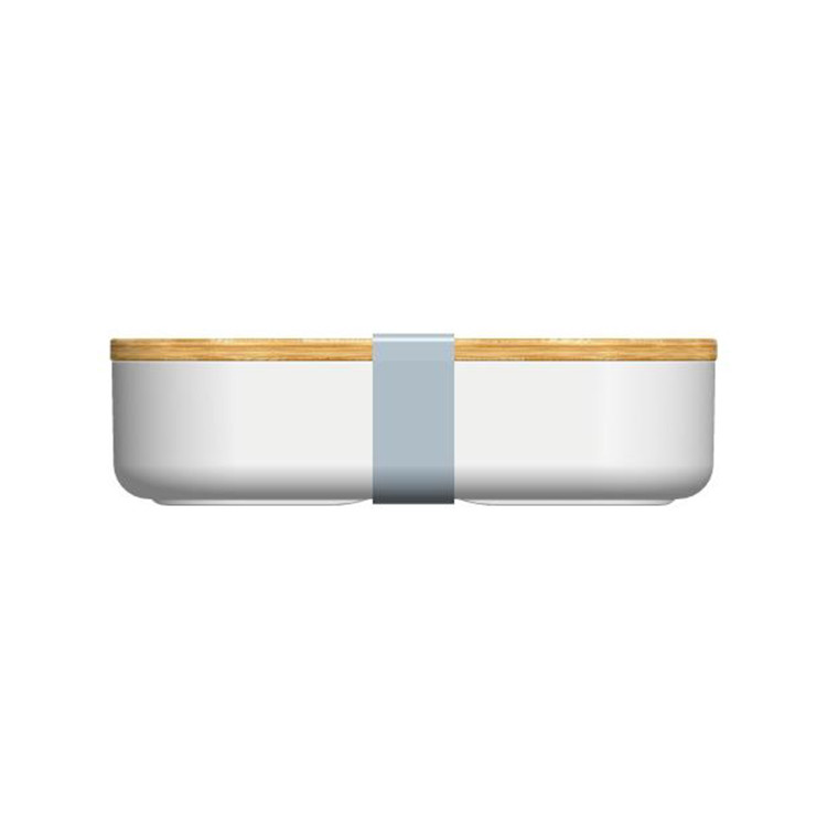 600ml Capacity BPA-Free Custom Food Container with Bamboo Lid and Cutlery