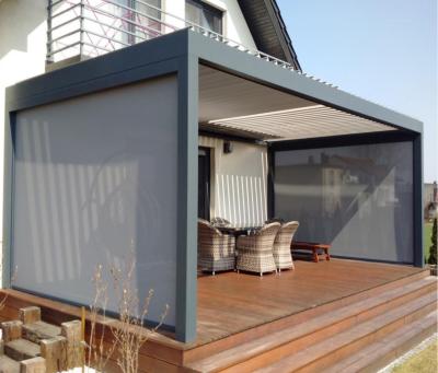 110V Windproof Electric Blackout Roller Blinds Motorized Outdoor AM35 500cm