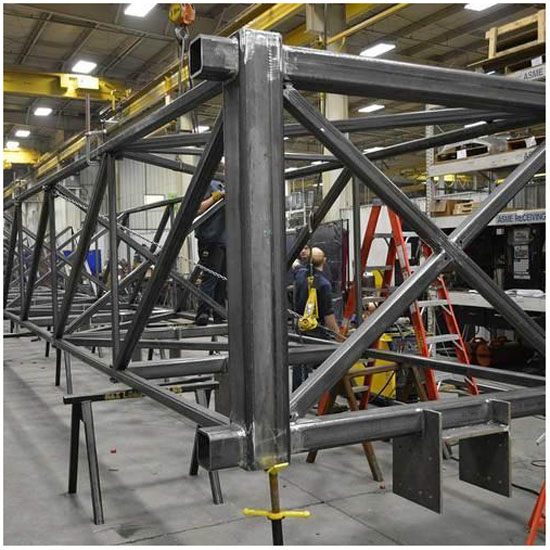 Customized Heavy Duty Steel Structure Pipe Bending Parts Assembly for Support Items