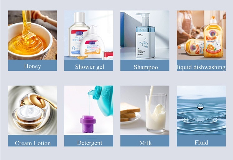 Self suction Pneumatic Filling Machine for Low Viscosity Shampoo Detergent Liquid Soap