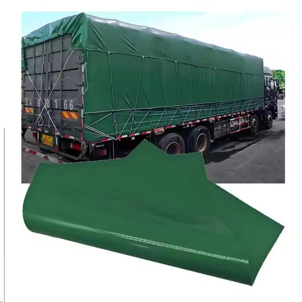 Heavy Duty 100% Polyester 650gsm PVC Tarpaulin , Waterproof PVC Tarp 1000D 20X20