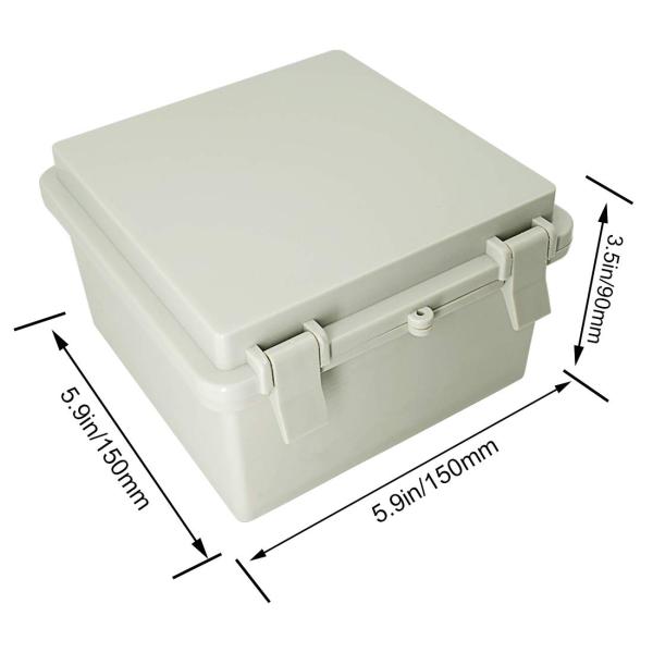 150x150x90 Plastic Hinged Waterproof Case ABS Project Boxes China Supplier IP65 Electronic Box