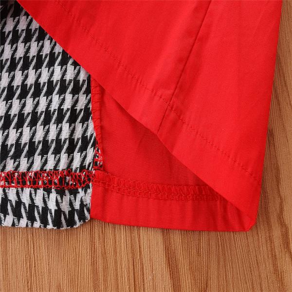 Обмундирование детей устанавливает детей костюма Houndstooth девушек шить девушки фасонируют набор 2-Piece