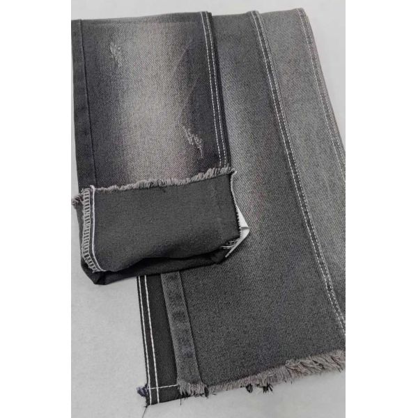 Excellent11.2oz Black/Black with full width 180cm twill style Denim fabric  JSD3173A for men jeans