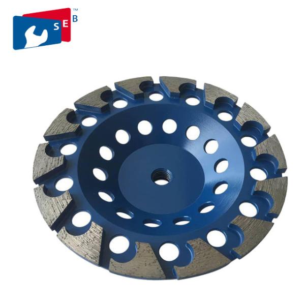 C Shape Diamond Cup Wheel Wear Resistant Apply To Granite Concrete Floor