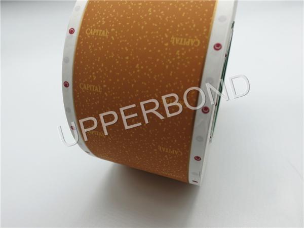 Linha de carimbo quente cigarro que derruba o papel com Logo Patterm impresso