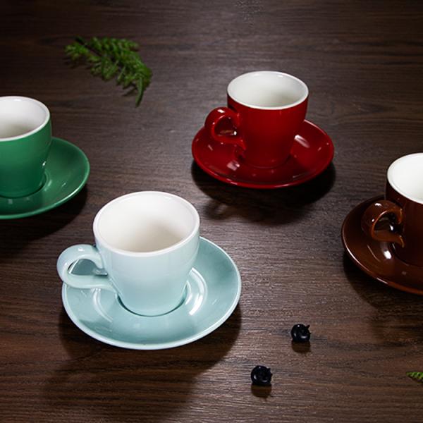 Green Porcelain Mugs Shabby Chic Milk Cup Drinkware