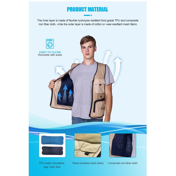 Вставьте охлаждающий ледяной пакет для наружной фотографии Водный цикл охлаждающий жилет с колёсом в виде V