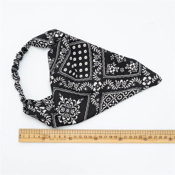 vintage hair bands triangle wrap head women's hair corset elastic cloth headband manufacturers supply