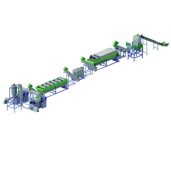 Automatic Plastic Washing Recycling Machine Agricultural Film Washing Line With Crushing Drying