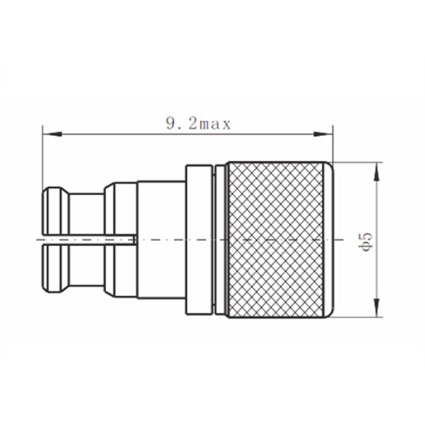 Conector coaxial VSWR del RF de la microonda femenina de SMP 1,35 0,5 - 1 vatio CW. Contactos del cuerpo del BeCu