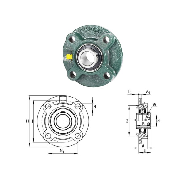 OEM Standard Production Pillow Block Bearing UCFC217 TY90517 85*85.7*250mm Breeding Machinery Equipment Bearing
