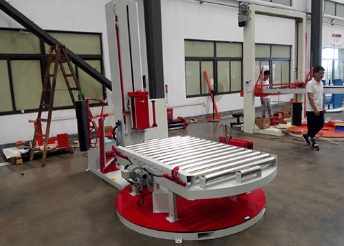 7m/Min Conveyor Automatic Turntable Stretch Wrapper 380V With Light Load