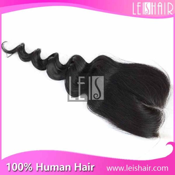 loose wave virgin Peruvian hair lace closure wholesale