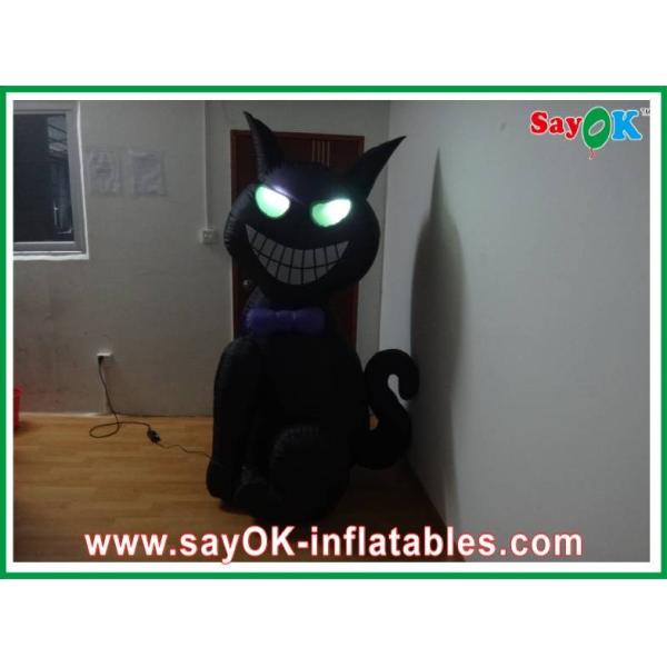1m - 4m Inflatable Halloween Cat With Led-Lighting Bouncers Rentals