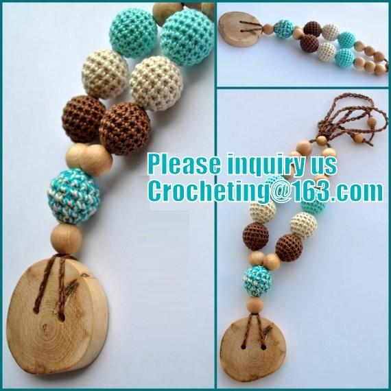 Baby Teether Toy, Eco-friendly toy, Teething necklace,Teething toy, Breastfeeding Necklace for Mom