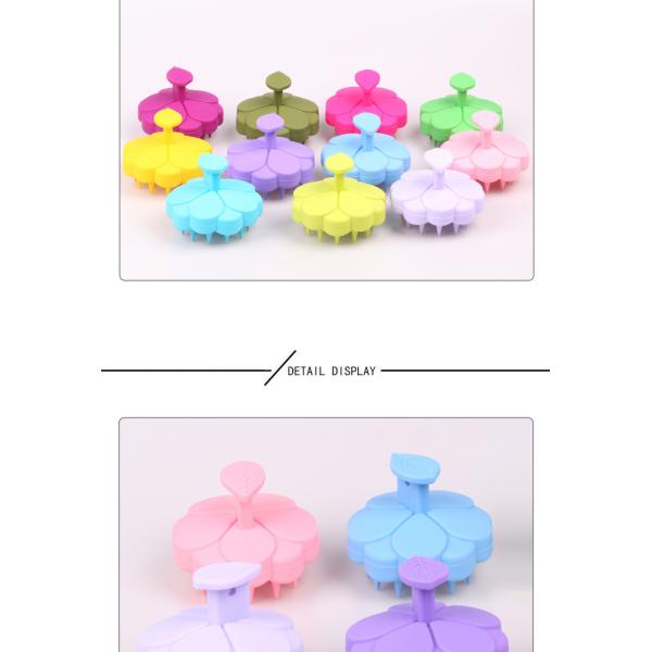 Soft Silicone Scalp Massager Shampoo Hair Massage Brush Scalp Cleansing Brush with Custom Logo Support