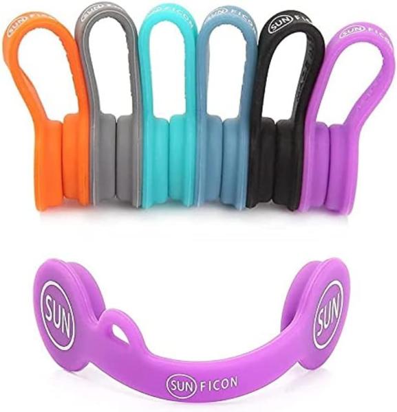 6PCS Magnetic Cord Organizer Color Earphone Cord Holder For Home Office School