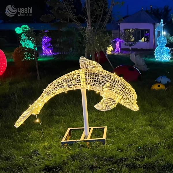 Lifelike Peacock Sculpture Lighting for Zoo and Park Decorations