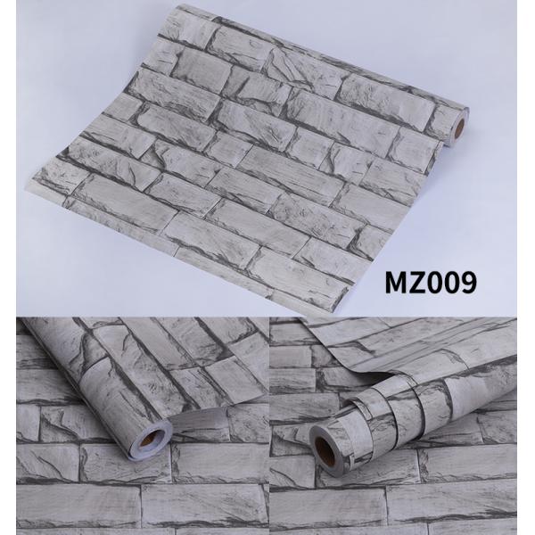 3D Brick PVC Self Adhesive Wallpaper Rolls for Stone Wall