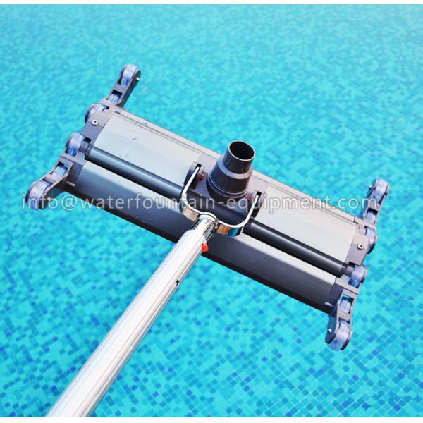 Supreme Full Aluminum Pool Vacuum Head 14” / 19” Manual Cleaning Silver Color