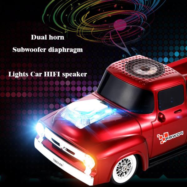 6W Output Power Plastic BT Truck Speaker with Wireless USB TF FM and Audio Performance