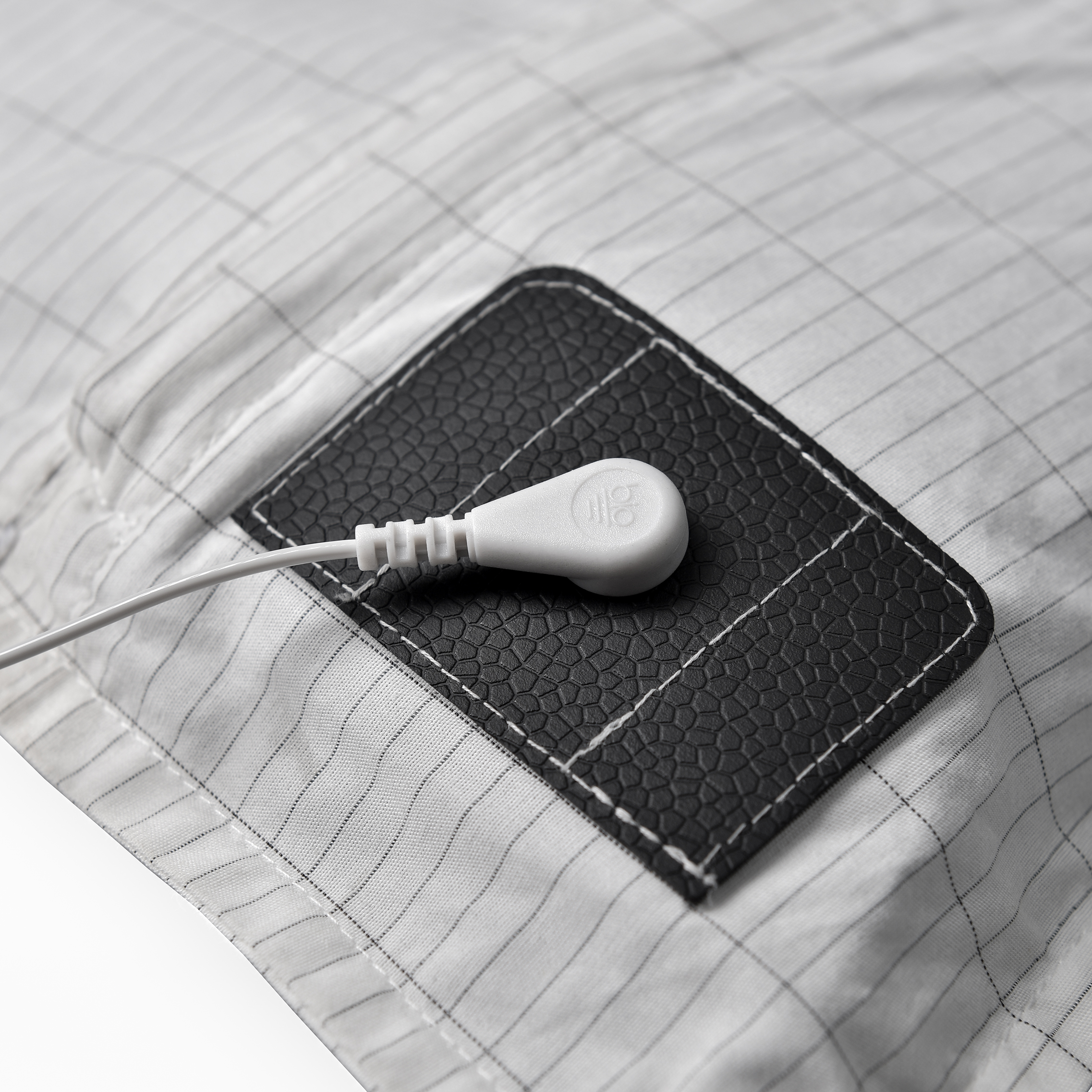 Conductive Grounding Customized Flat Best Sheet Earthing Healthy Sleep Silver Bed Sheet Cotton Wirh 15 FT PU Grounding Cord