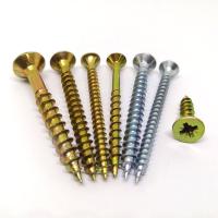 Disque torx vis à puces tête plate à contre-plaqué Din7505 Disque Pozi plat blanc