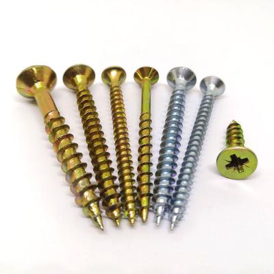 Torx Drive Chapa de chipboard parafuso Flat Countersunk Head Din7505 Pozi Drive revestido de zinco branco