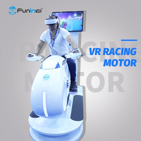 9D VR Racing Moto Simulator with HD Surround Sound and 360 Degree Motion
