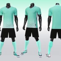 Jérsei respirável liso de pouco peso do futebol da camiseta de futebol da tela superior ajustado para a equipe