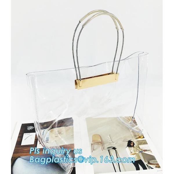 clear pvc bag ring handle handbag teenager handbag, PVC Jelly Tote bag Candy handbag, beach handbag, handle carrier, bag