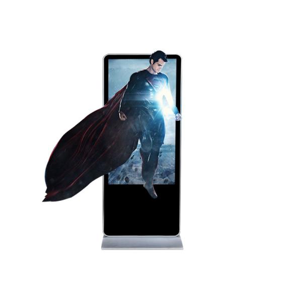 Suporte completo do assoalho do preço de fábrica 65Inch HD apenas que anuncia a máquina do Signage da exposição 3D Digitas para anunciar