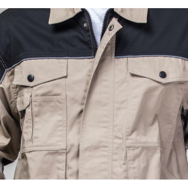 European Size Outdoor Safety Clothing Durable Cotton Twill Khaki Black