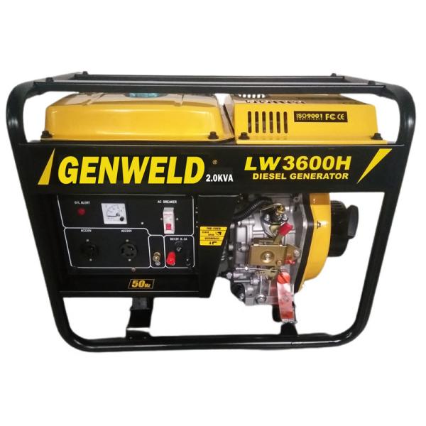 Портативное начало возвратной пружины генератора энергии 12.5L 2.2kW дизельное