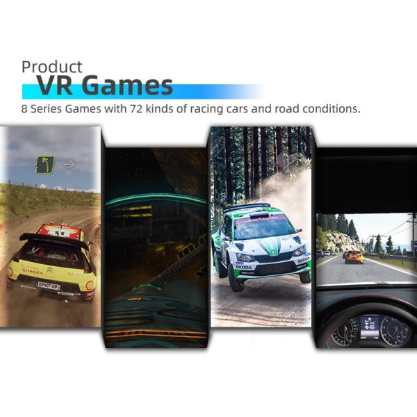 2 усаживает 3 виртуальную реальность Dof 9D участвуя в гонке имитатор VR управляя игровым автоматом автомобиля