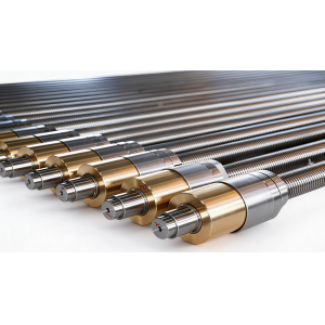 Silver Gray Stainless Steel Lead Screw Trapezoidal Stable Precision