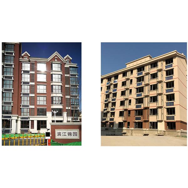 95 Liter Installed On Wall Vacuum Tube Collector Integral Solar Water Heater Without Water Tank