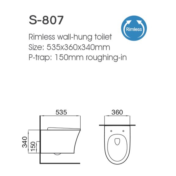 Prix de gros Toilette P-trap salle de bain mur monté couverture de siège douce sans bordure Toilette en céramique blanche à moteur