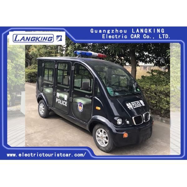 Black 6 Seater Electric Patrol Car 18% Climbing Ability Load Model X065