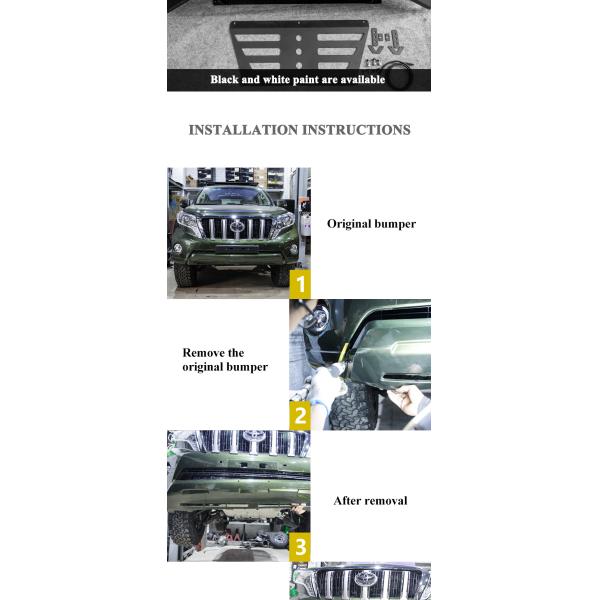 Auto Exterior Accessories Front decoration Bumper Guard front bar for TOYOTA vehicle