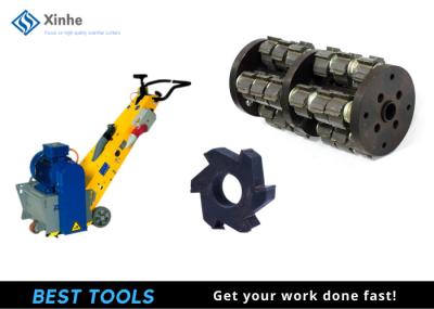 Concrete Scarifier Parts BEF 250 BEF 301 BEF 320 Drum Cutters 6 PT Tungsten Carbide Milling Peeling Cutters