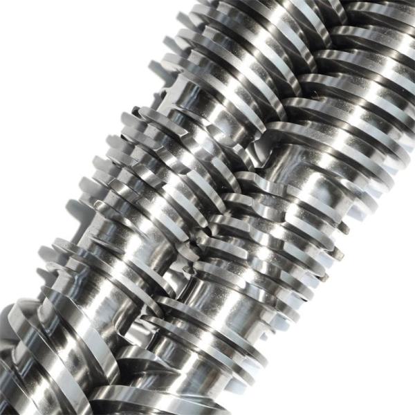 Conical Twin 2.0-3.0mm Bimetallic Screw Barrel PVC For PVC Plastic Machine