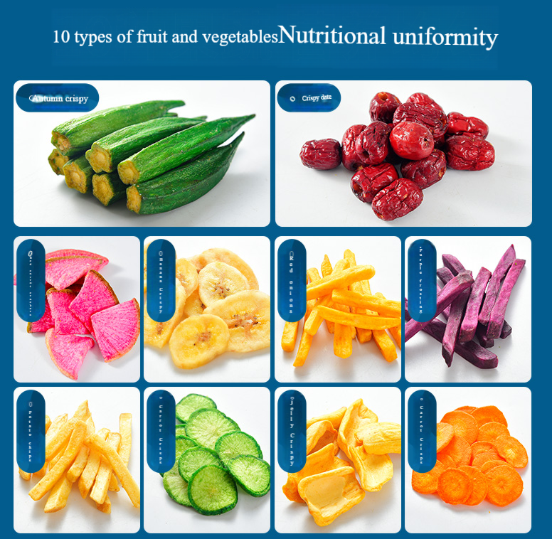 Hot Sale Mixed Dried Fruits and Vegetables Children Snacks Vacuum Fried Vegetable Chips Healthy Snack
