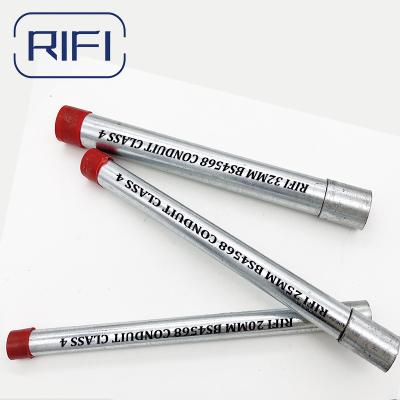 Q195 Tubo de condução de Gi Galvanizado Elétrico 20 mm a 50 mm BS Conduto Elétrico Padrão de Metal