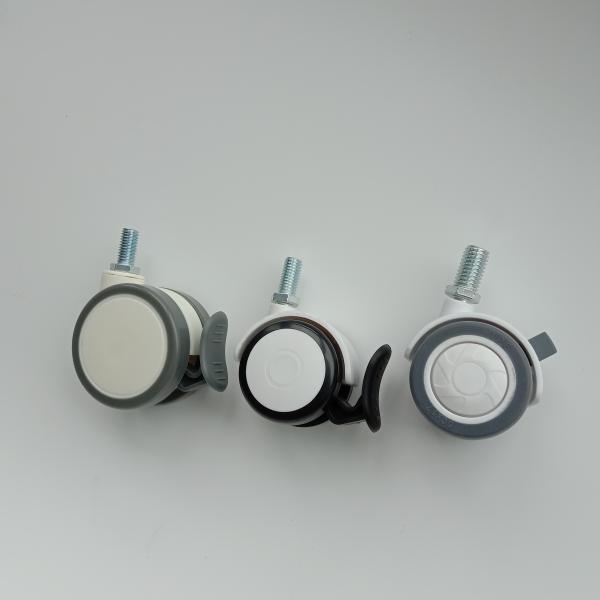 4 / 5 / 6 Inch Stem Diameter Heavy Duty Hospital Caster Wheels With Precision Ball Bearing