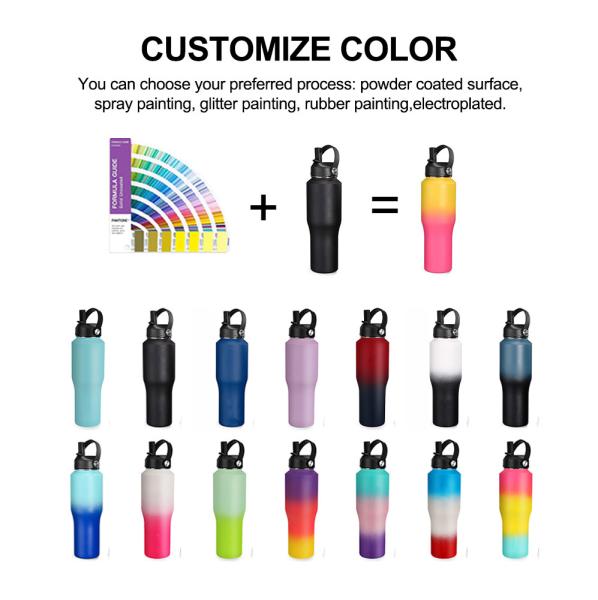 Upgrade Your Camping Gear with this 32oz Stainless Steel Water Bottle and Spout Lid