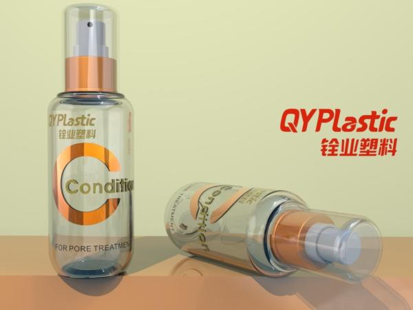 O cosmético plástico luxuoso engarrafa o espaço livre grosso 100ml 150ml da parede